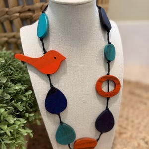 New Colour - Bird Necklace