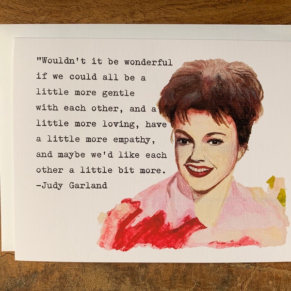 Judy Garland Card, Feminist Card, Peace Card, Wizard or Oz