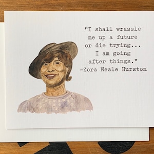 Zora Neale Hurston Quote - Note Card