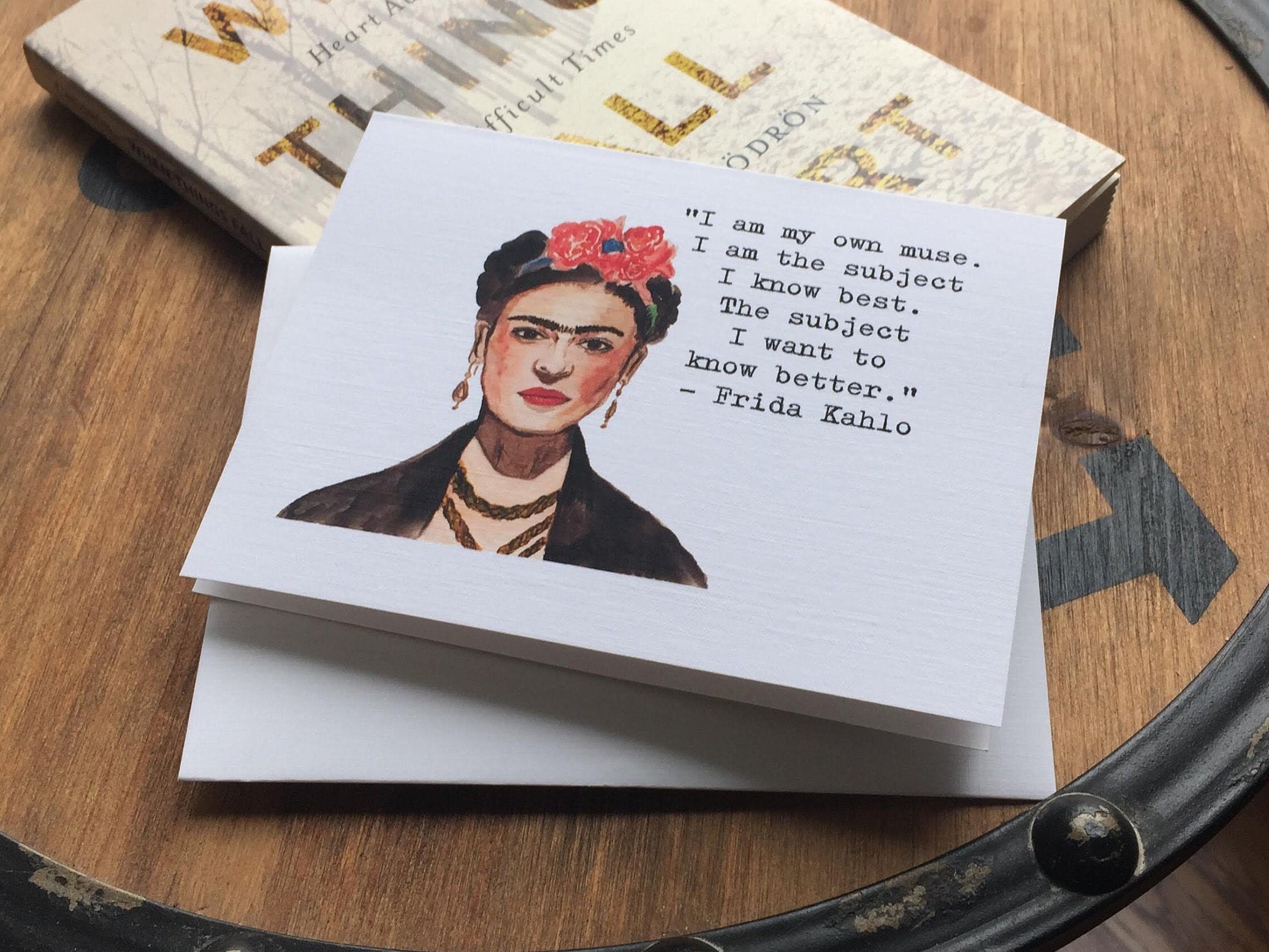 Frida Kahlo Citation Note Card Etsy Canada