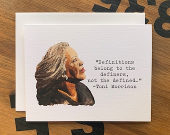 Toni Morrison Quote - Note Card