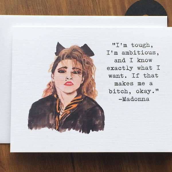 Madonna Quote - Note Card