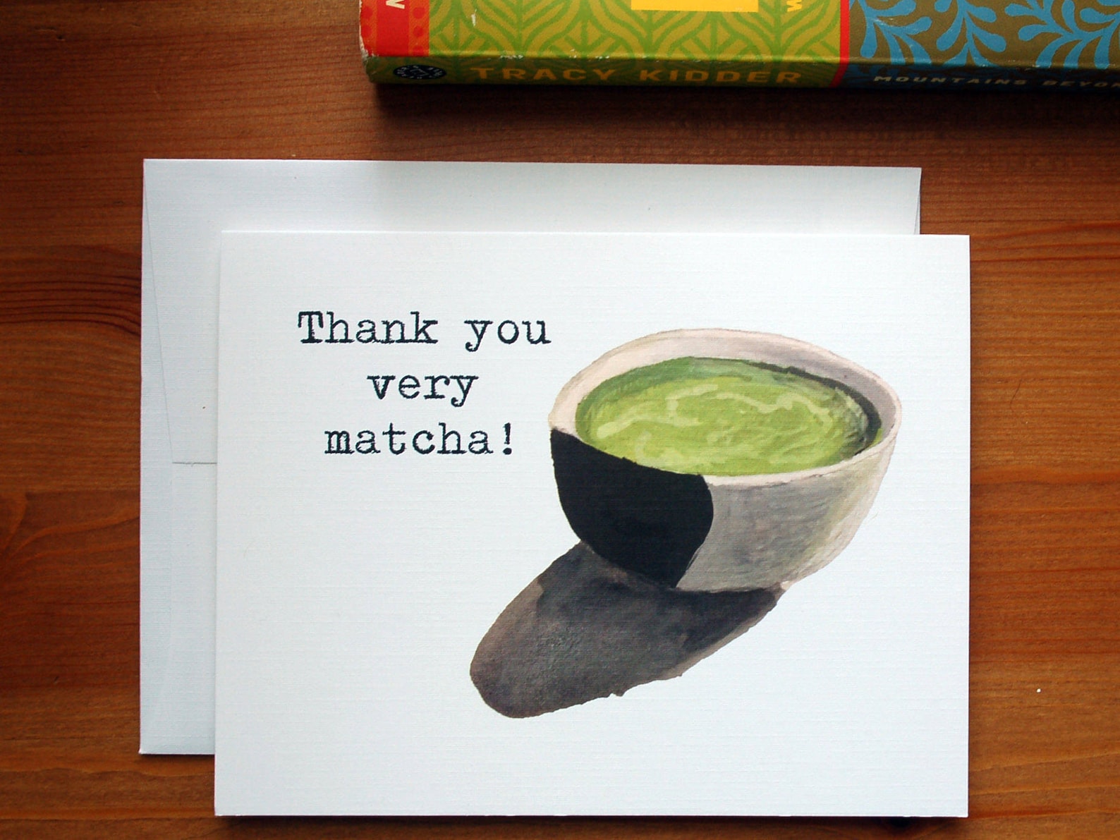 Tea Thank You Card Matcha Thank You Gift for Her Cute Thank Etsy