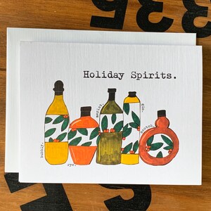 Holiday Spirits - Note Card