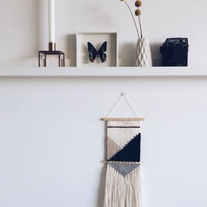 Natural modern wall hanging/geometric/minimal/woven wall hanging/wall art tapestry/nursery room image 2