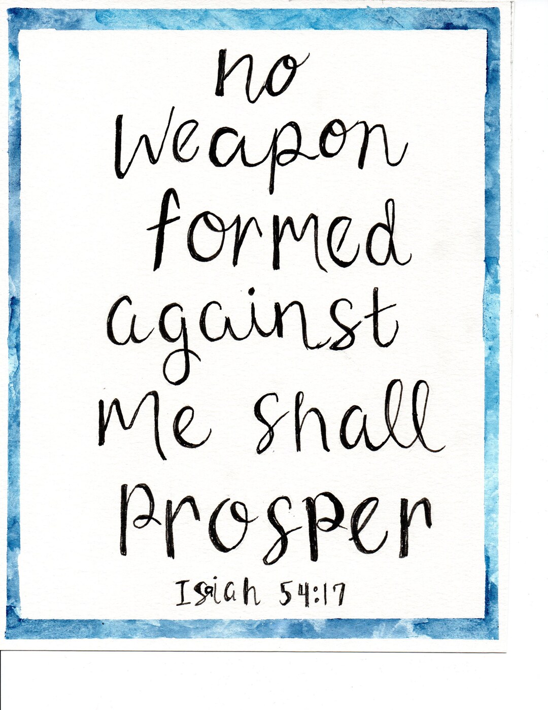 No Weapon Formed Against Me Shall Prosper; Isaiah 54:17 - Etsy