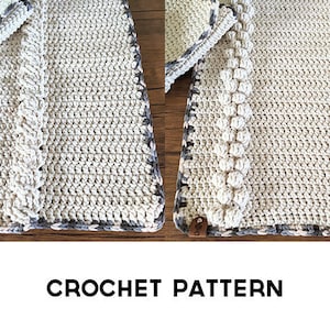 Cable & Bobble Hand Towel Set Pattern  |  Crochet Towel Pattern