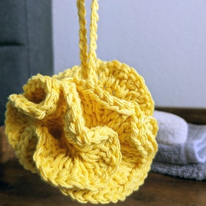 Mini Crochet Bath & Shower Loofah | Eco Friendly Cotton Loofah | Travel Loofah