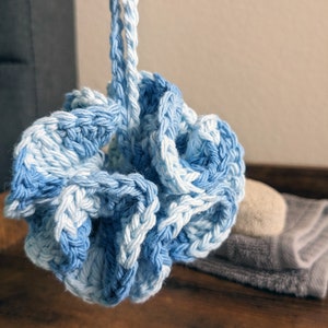 Mini Crochet Bath & Shower Loofah | Eco Friendly Cotton Loofah | Travel Loofah