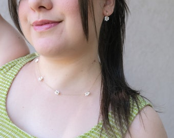 The Summer I Turned Pretty Necklace •• Belly, Daisy Choker, Beaded Floral •• TSITP