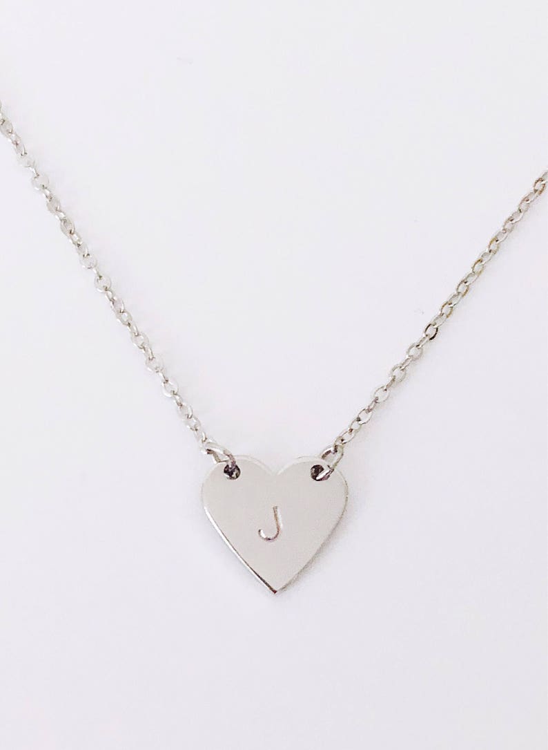 Personalized Initial Heart Necklace