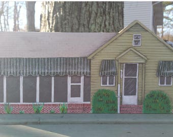 Custom homes, Keepsake, Housewarming Gift, House Portrait, House Painting, Scroll Saw Art