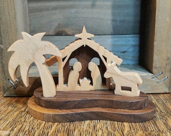 Scrollsaw cut mini Nativity peice
