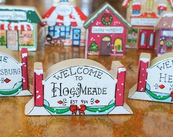 Customize your own mini Christmas village