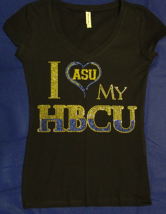 Albany State University Love My Hbcu Rhinestone Bling Etsy