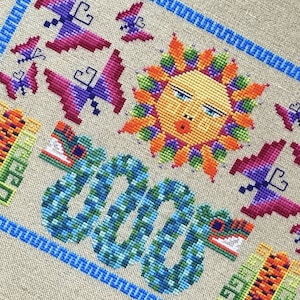 AZTEC STUDY - Butterflies, Maize, Sun God, Double-headed Serpent