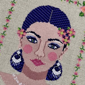 Island Beauty - Beleza da Ilha - Cross Stitch Pattern - Instant Download - PDF Modern Cross Stitch.