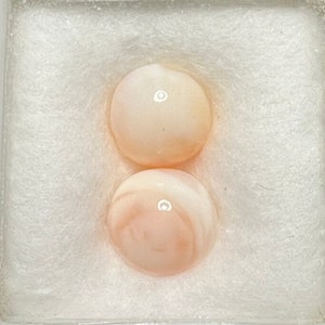 Fire Opal Cabochons from Mexico, 8mm