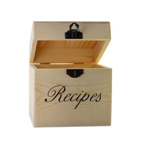 Recipe Box Decal: Storage Box Label