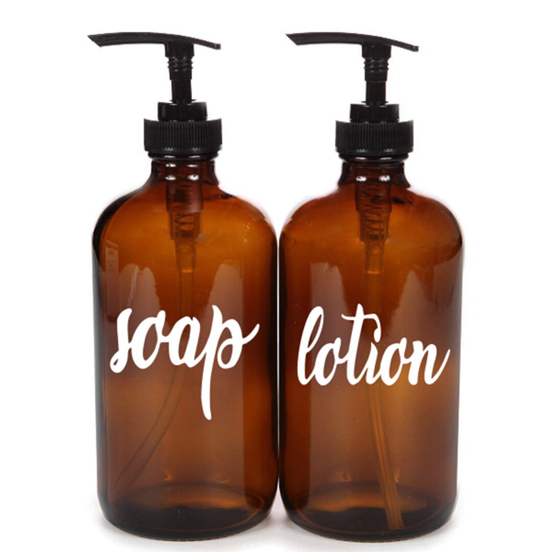 Soap Dispenser Decal, Labels for Dispenser Bottles, Lotion Dispenser