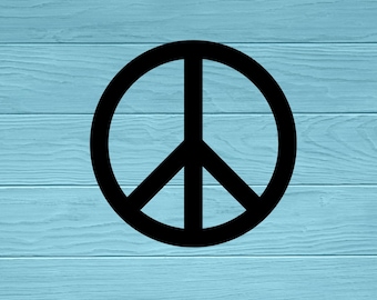 Peace Sign Vinyl Decal | Hippie Symbol Sticker | Car Window | Laptop | Tumbler | Harmony Decal | Retro Decal | Unity Vinyl Sticker