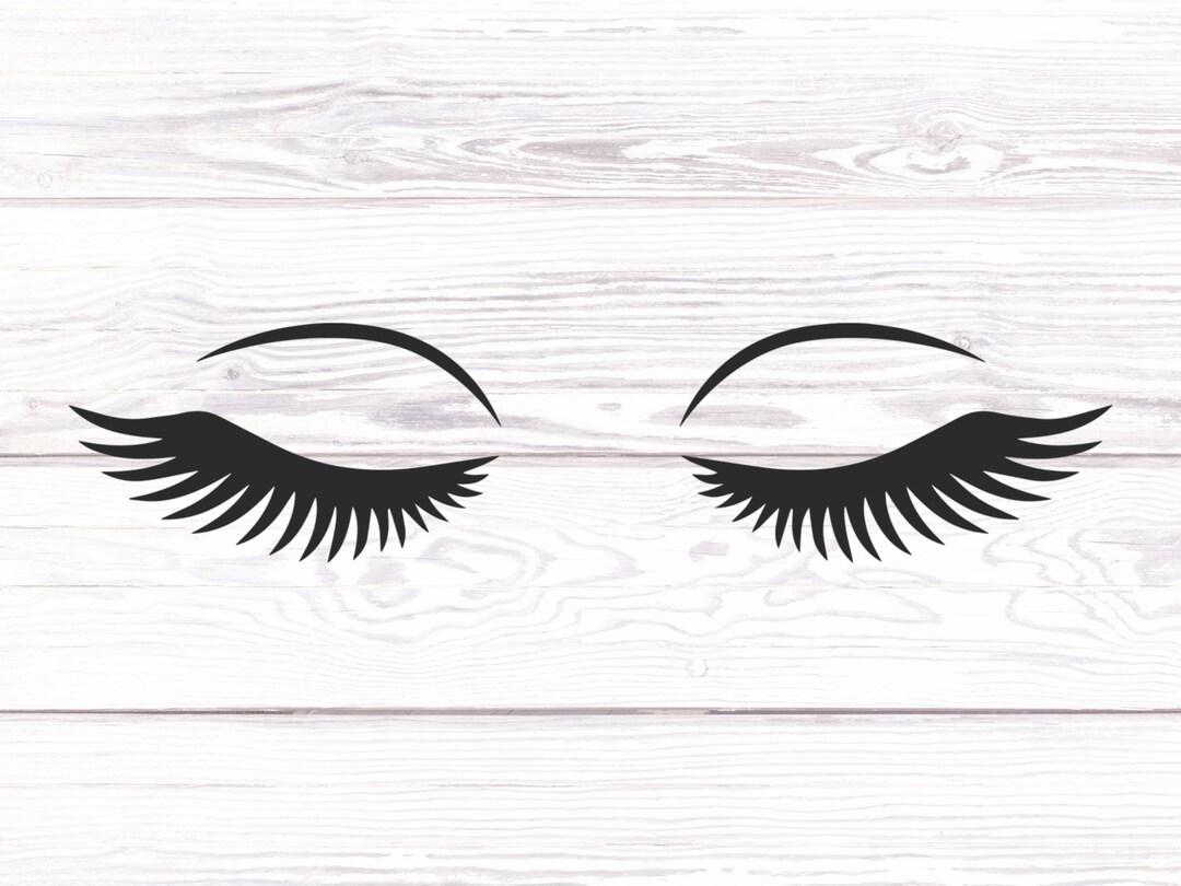 Lash Decals Eyelash Sticker Lash Sticker Wall Decal Window Etsy
