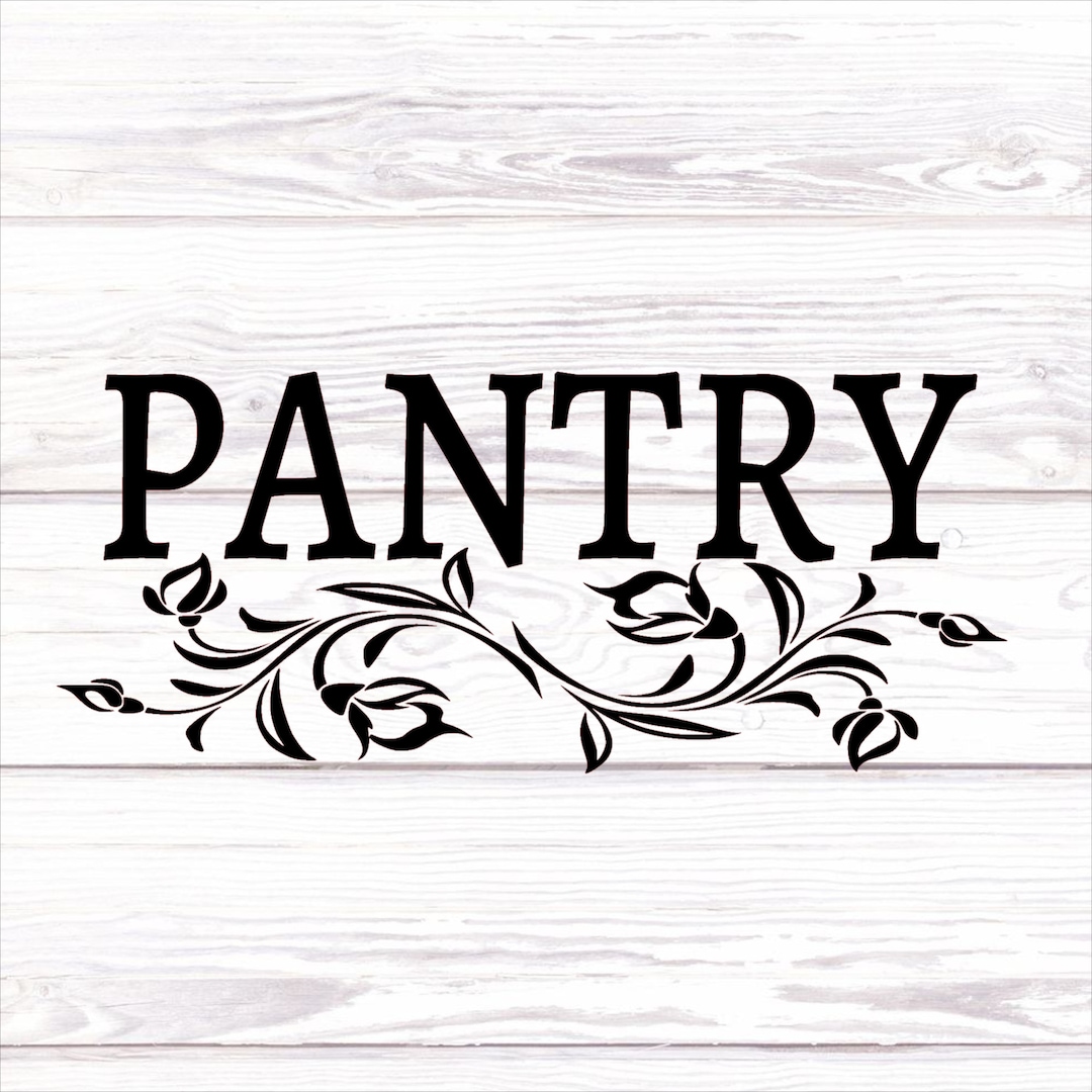 Pantry Decal, Pantry Door Decal, Pantry Door Sign, Pantry Sign, Pantry