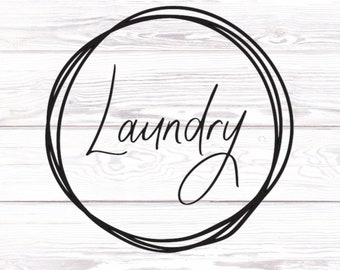 Laundry Decal, Laundry Room Decal, Laundry Room Decor, Laundry Wall Decor, Laundry Door Decal, Decal For Laundry Room