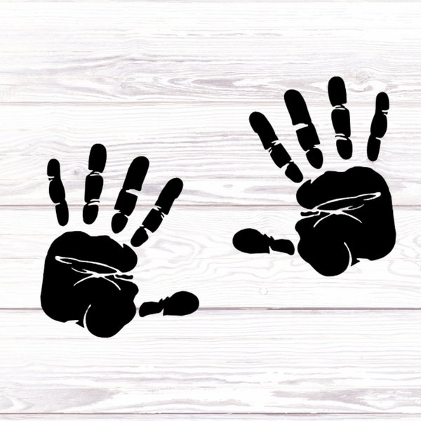 Handprint Decal/Car Decal/Windshield Decal/Halloween/Vinyl Sticker/Vinyl Decal/Car Window Decal/Tumbler Decal/Laptop Decal/Hand/Baby/Safety