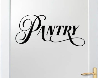Pantry Door Decal: Kitchen Organization Sticker