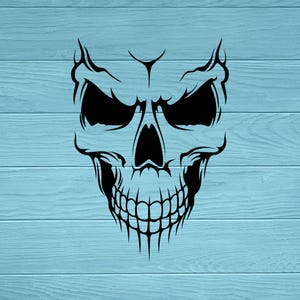 Skeleton Face Decal/Skull Face/Skull Sticker/Mirror Decal/Skeleton Decal/Scary Decal/Grim Reaper Decal/Car Decal/Truck/Laptop/Window