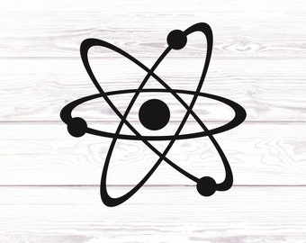 Atomic Symbol/Logo/Decal/Sticker/Car/Window/Tumbler/Laptop/Yeti/Truck/Science Decal/Classroom Decal/Door Decal