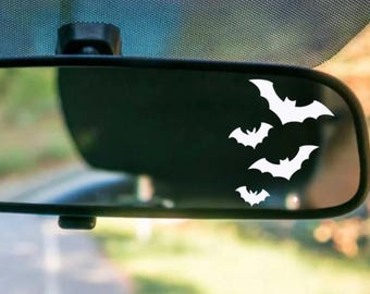 Bats Decal | Bats Sticker | Spooky | Car | Laptop | Rearview Mirror | Wall | Jeep