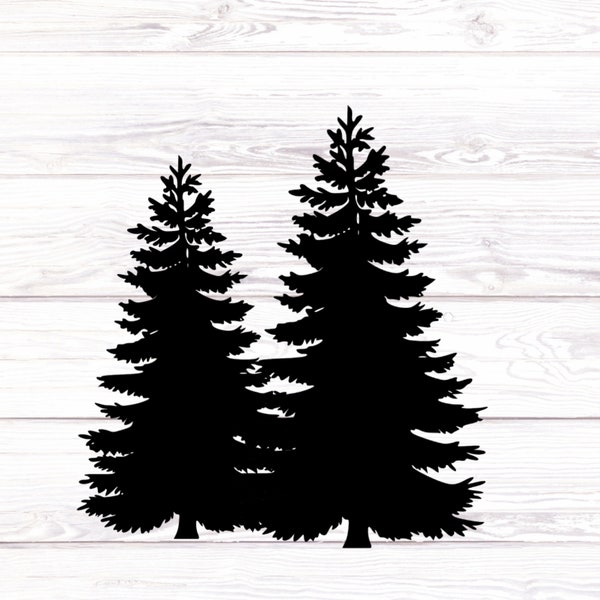 Evergreen Tree Vinyl Decal / Christmas Tree Decal / Pine Tree Sticker / Laptop / Car / Wall / Window / Nursery / Tumbler / Bumper / Computer