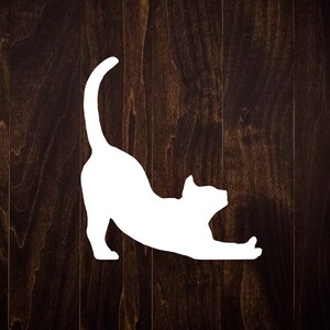 Cat Decal, Vinyl Sticker, Laptop Decal, Car Decal, Cute Cat, Wall Decal, Easter Egg Decal, Pet Lovers, Animal Decals, Cat Lover Gift