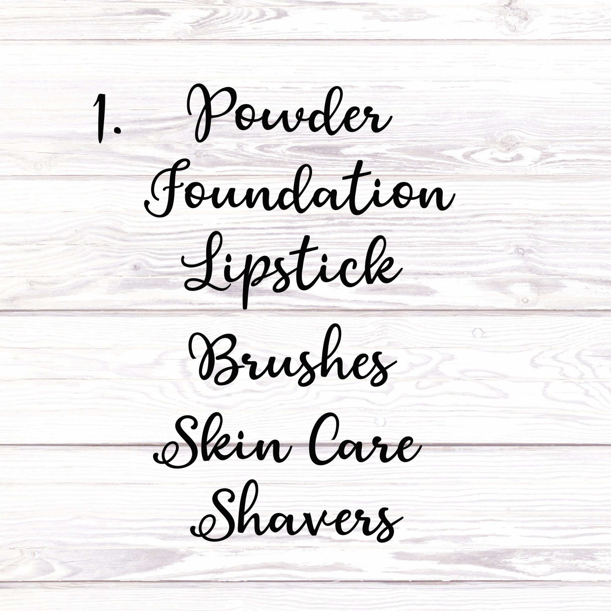 Makeup Organizer Labels Makeup Labels Organizer Decals Etsy
