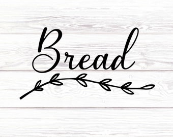 Bread Box Decal: Kitchen Pantry Sticker