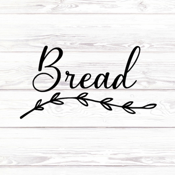 Bread Box Decal Bread Sticker Pantry Decal Bread Decal Wooden Bread Box Bread Sticker Kitchen Decal