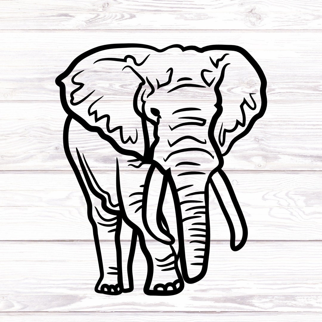 Elephant Vinyl Decal Stickers Elephant Wall Decal Nursery Etsy