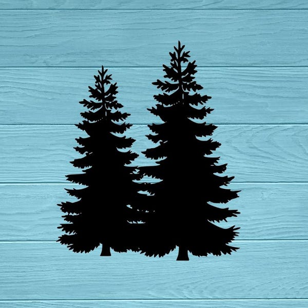 Pine Tree Decal | Pine Tree Sticker | Car Window | Laptop | Pine Decal | Forest Decal | Nature Decal | Pine Tree Vinyl Sticker