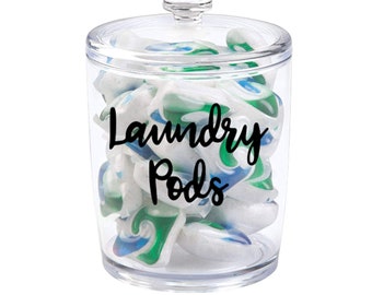 Laundry Pods Decal | Laundry Sticker | Jar | Pods Decal | Detergent Decal | Wash Decal | Utility Room Decal | Soap Vinyl Sticker