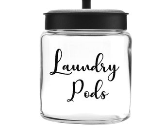 Laundry Pods Decal, Laundry Room Decal, laundry Labels, Laundry Organization, Detergent Decal, Detergent Pods, Waterproof Labels, Home label