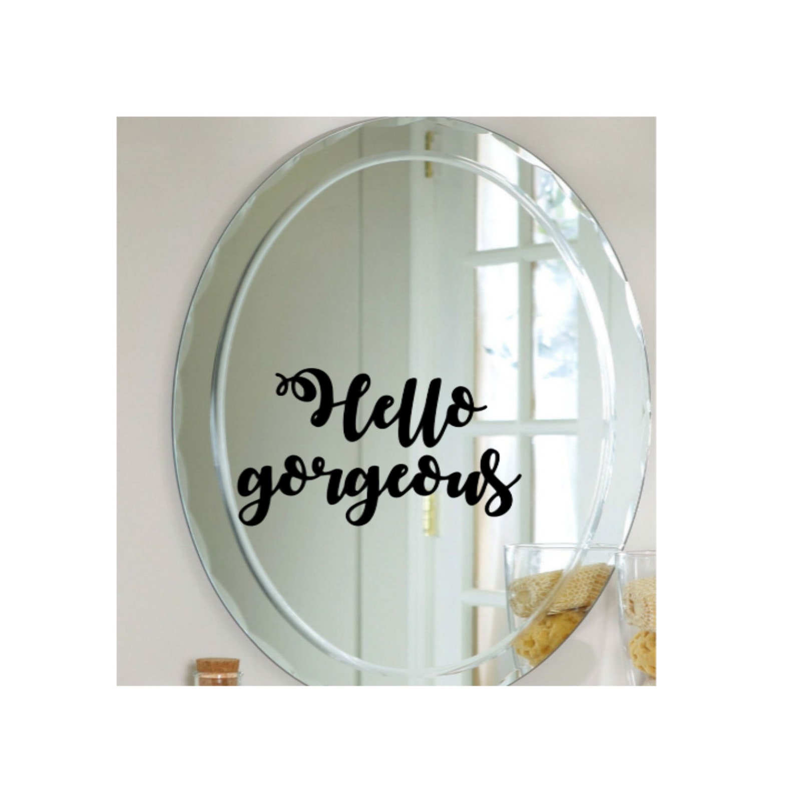 Hello Quote Mirror DecalMirror DecalMirror Etsy