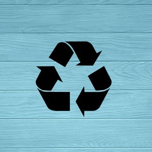 Recycle Symbol Vinyl Decal Sticker/Recycle Sign/Trash Can Symbol/Kitchen Decal/Recycle Bin Sticker