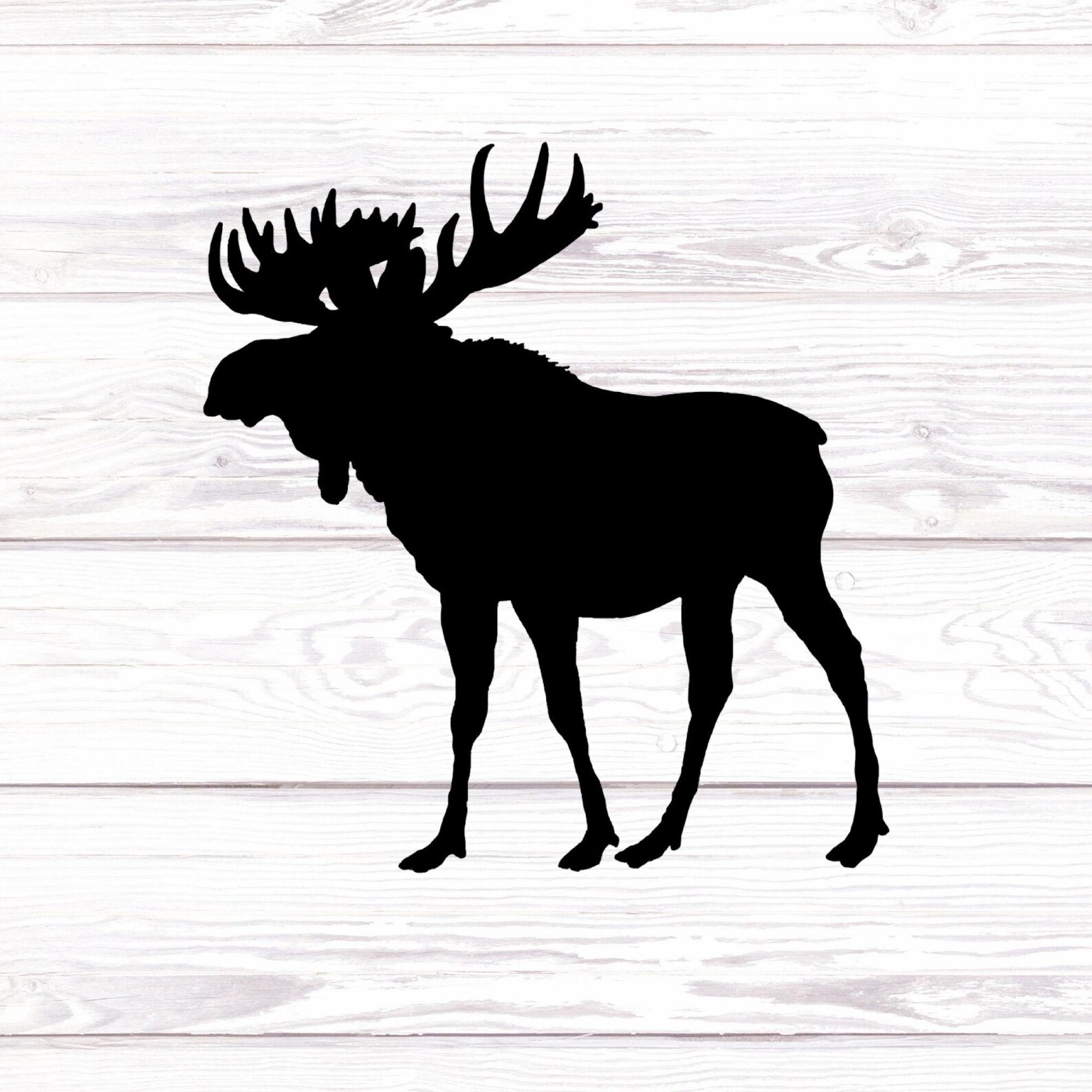 Moose Decal Moose Sticker Moose Decor Moose Vinyl Decal Etsy