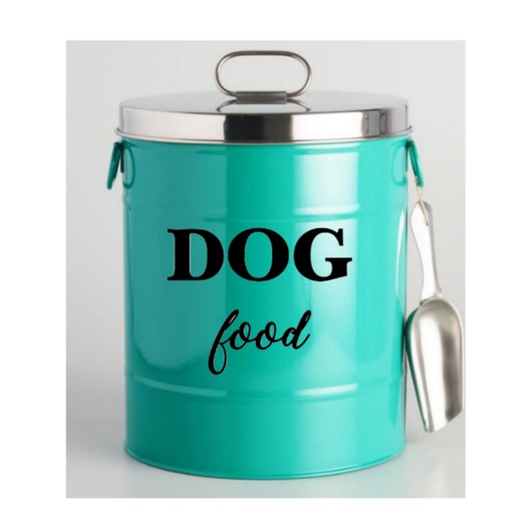 Dog Food Container Vinyl Decal Sticker Dog Food Storage Pet Food Storage