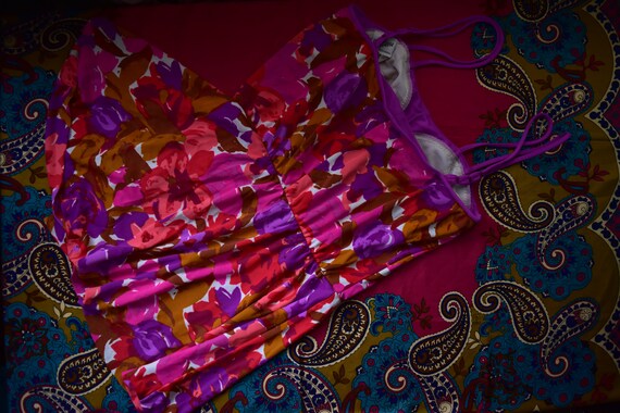 Beach Babe Brightly Colored Swim Dress/Psychedelic