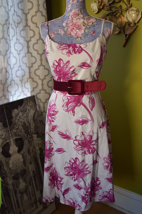 Blooming Beauty/ Summer Dress in Magenta Pink Flor