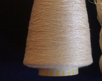 Tussah 2-Ply Yarn CONE | Cruelty Free Silk Yarn on a Cone Weaving Yarn | Wild Silk Yarn | Tussah Yarn | Peace Silk Yarn | Yarn for Warp
