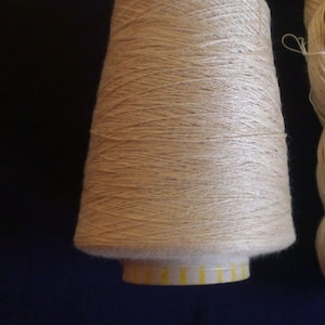 Tussah 2-Ply Yarn CONE | Cruelty Free Silk Yarn on a Cone Weaving Yarn | Wild Silk Yarn | Tussah Yarn | Peace Silk Yarn | Yarn for Warp